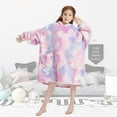 thumbnail image 5 of Glow in the Dark Butterfly Blanket Hoodies for Kids 6-13YR Oversize Wearable Blanket Hoodies for Boys Girls Teens, 5 of 6