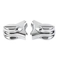 thumbnail image 4 of Chrome Rear Swingarm Axle Covers Kit for Harley Heritage Softail 2008-2017 FLSTF, 4 of 5