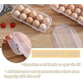 thumbnail image 4 of Huevera para refrigerador, de plástico transparente, con tapa, apilable, con capacidad para 10 huevos., 4 of 5