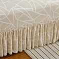 thumbnail image 4 of 1/2/3/4 Seater Geometric Stretch Sofa Skirt Cover Elastic Spandex Couch Covers for Living Room Furniture Protector Washable, 4 of 7