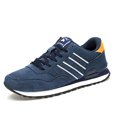 thumbnail image 1 of 2022 nuevos zapatos de cuero para hombre, zapatillas de deporte de tendencia, zapatos informales transpirables de ocio para hombre, zapatillas para correr, calzado antideslizante para caminar LingWen 8390615510271, 1 of 1