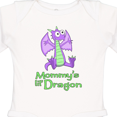 thumbnail image 4 of Inktastic Mommy's Lil' Dragon Boys or Girls Long Sleeve Baby Bodysuit, 4 of 5