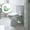 Green, variant on Cute Ceramic Bird Toilet Bolt Covers, Decorative Screw Cap for Bathroom, Colorful Animal Ornament to Hide Toilet Base Holes for Standard Toilets (3.5")