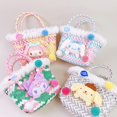 thumbnail image 2 of Sanrio-Bolso de mano pequeño y fresco para niña, muñeco coreano de Hello Kitty, de sarga, cesta tejida a juego, regalo para niña, 2 of 4