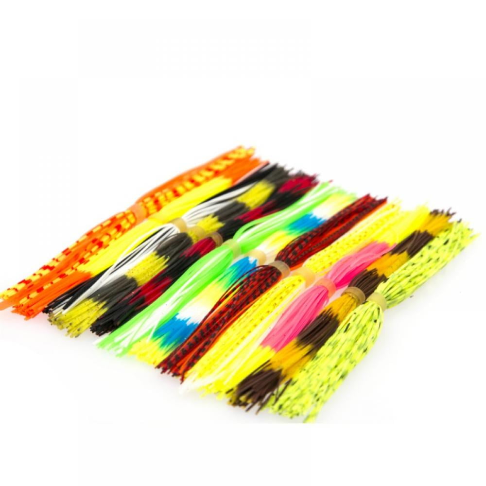 7 pcs Silicone Skirts Streamer Spinnerbaits Buzzbait Squid Rubber Fishing Lures 