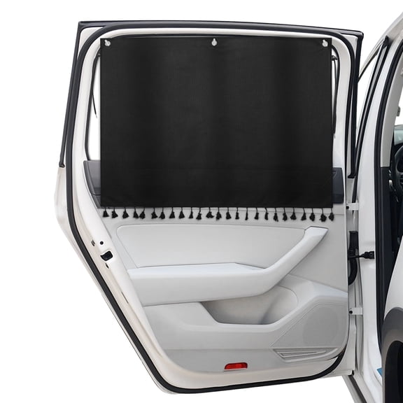 LSTRAGY Car Sun Shades, Magnetic Blackout Universal Side Window Shades with Suction Cups, 2 Pack, 26.7" x 19.7"