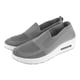 thumbnail image 1 of Zapatos casuales transpirables para mujer, suela gruesa gris, sin cordones, para caminar, deportes, gris 37, 1 of 15