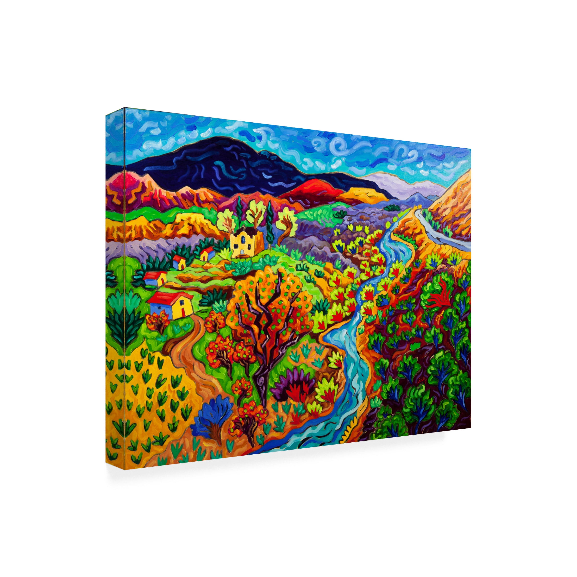 Cathy Carey 'The Long and Winding River' Canvas Art
