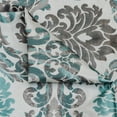 thumbnail image 4 of Fabric Mart Direct Teal Jacquard Weave Fabric By The Yard, 48 inches or 122 cm width, 1 Yard Blue Jacquard Fabric, Damask, Upholstery Drapery Curtain Wholesale Fabric, Window Treatment, 4 of 8
