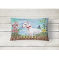 thumbnail image 2 of Carolines Treasures CK1255PW1216 Bull Terrier Spring Canvas Fabric Decorative Pillow, 2 of 3