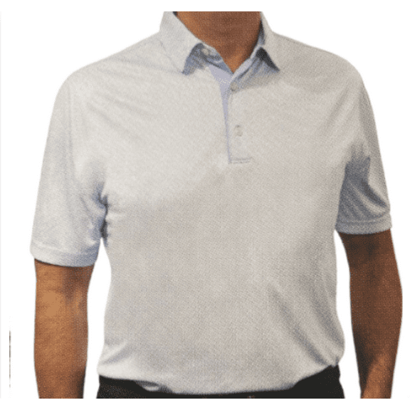 Greg Norman Men's UPF50 Play Dry ML75 Golf Polo Shirts (Blue, Small)