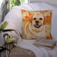 thumbnail image 3 of Carolines Treasures BB9925PW1414 Golden Retriever Fall Fabric Decorative Pillow 14Hx14W multicolor, 3 of 4
