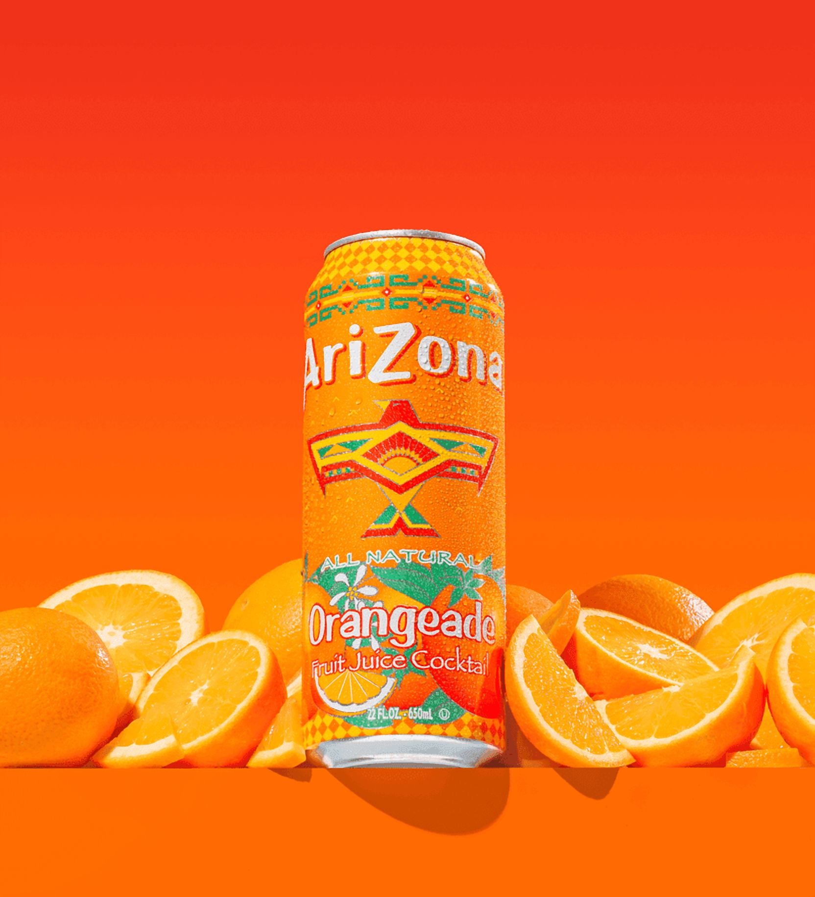 AriZona Orangeade & Lemonade Fruit Juice Cocktail Variety Pack, 22 fl oz Cans, 12 Count (6 Each Flavor)