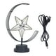 thumbnail image 1 of Lámpara de estrella con diseño de hierro enrollado con hilo de algodón y decoración romántica para mesita de noche con luz LED USB, 1 of 8