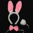 thumbnail image 5 of Women Cute Rabbit Bunny Ears Headband Bow Tie Tail Fancy Dress Costume Party, 5 of 5