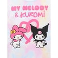 thumbnail image 6 of My Melody and Kuromi Girls Short Sleeve Graphic T-Shirt, Sizes 4-16, 6 of 7