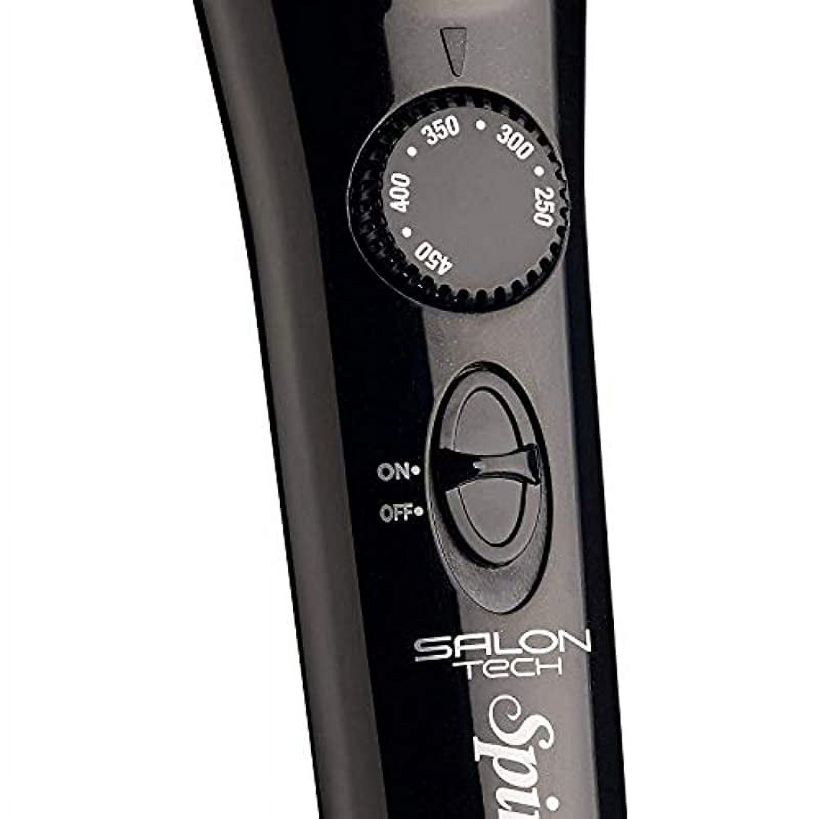 SalonTech Spinstyle PRO Automatic Rotating Curling Iron 1.25 inch - Ceramic Ionic Bi-Directional Spinning Barrel Heats Up to 450F in 60 Seconds - Style Ringlets, Beach Waves, Loose Curls In Hair