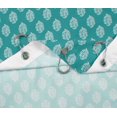 thumbnail image 6 of S4Sassy Green Floral Block Waterproof Bathroom Shower Curtain With Roller Rings Hook-60 x 70 Inch, 6 of 6