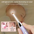 thumbnail image 3 of LED Light Ear Pick Ear Curette Earwax Removal Ear Pick USB Rechargeable Ear Wax Removal Nose Clean Clip Baby Adults Ear Nose Clean Tweezers Remover Set, 3 of 8