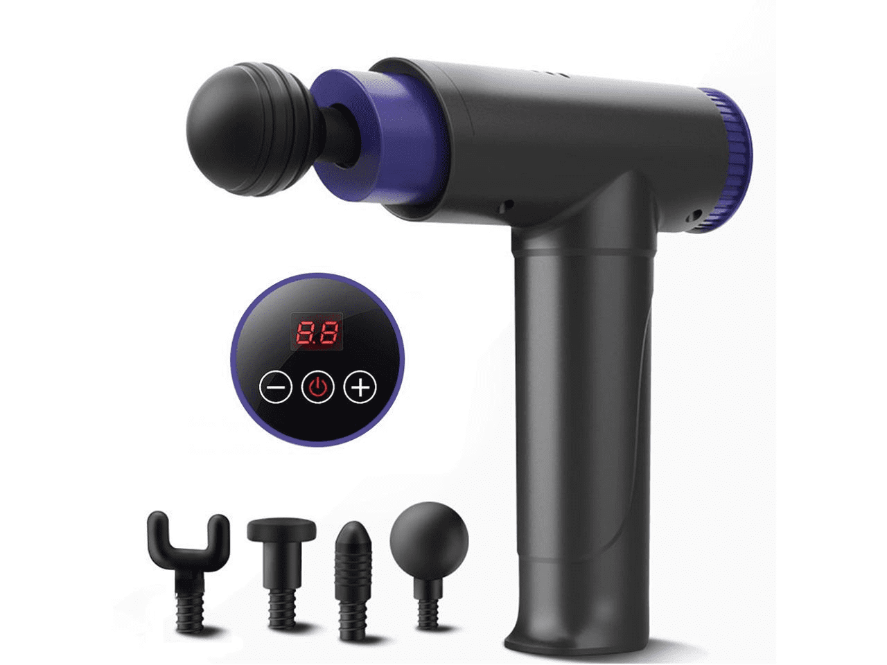 brookstone max hot & cold vibration massager Brookstone Hot and Cold Percussion Massager, 6 Heads, Cordless