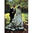 thumbnail image 2 of Monet, Claude 14x18 White Modern Wood Framed Museum Art Print Titled - Bazille And Camille 1865, 2 of 4