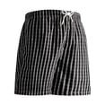 thumbnail image 2 of Lmnyox Mens Quick Dry Beach Shorts Vintage Casual Striped Shorts Lightweight Elastic Waist Drawstring Summer Shorts, 2 of 4