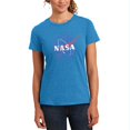 thumbnail image 1 of NASA Distressed Logo Womens Soft Heather T Shirt, 1 of 1
