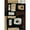 Black, variant on Woven Trends Sumatra Modern Area Rug 5'2" x 7'4" - Block of Pieces Elegant Geometric Pattern Carpet with Jute Backing, Stain-Resistant Rug for Living Room, Bedroom, Dining Home Decor - Maroon