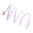 thumbnail image 2 of Guardoinrt Foldable Indoor Cat Tunnel S Type Portable Playing Tent Durable Spring Toy Purple L Mouse 1Set, 2 of 6