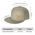thumbnail image 2 of DouZhe Flat Brim Cap Casquette Snapback Halloween Visage Émotion Imprime Réglable Jaune Adulte Baseball Cap, 2 of 6