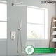 thumbnail image 2 of Gotonovo Sistema de ducha de baño tipo lluvia, cabezal de ducha tipo lluvia y mango, conjunto completo de ducha montada en la pared, válvula mezcladora de ducha de equilibrio de presión de latón maciz, 2 of 9