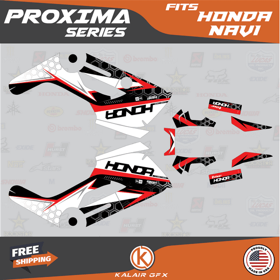 Kalair GFX Graphics Kit for Honda NAVI (2016-2022) Proxima Series