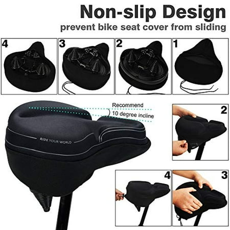 Comfortable Exercise Bike Seat Cover Daway C6m Large Wide Soft Memory Foam Padded Bicycle Saddle Cushion For Women Canada - Cycle Seat Padded Cover Comfortable Exercise Bike Seat Cover Daway C6m Large Wide Soft Memory Foam Padded Bicycle Saddle Cushion For Women Canada - Cycle Seat Padded Cover