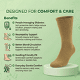 thumbnail image 4 of Comfello Diabetic Socks Crew for Men & Women – 6 Pairs of Non-Binding Moisture-Wicking Neuropathy Socks, 4 of 10