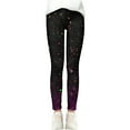 thumbnail image 2 of LRen Girls Leggings Size 7-8 High Waisted Galaxy Sky Print Casual Yoga Pants Tights Trousers for Kids Dance Comfortable Workout Running Yoga Pants, 2 of 6