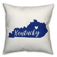 thumbnail image 3 of Creative Products Blue and White Kentucky Pride 16x16 Spun Poly Pillow, 3 of 4