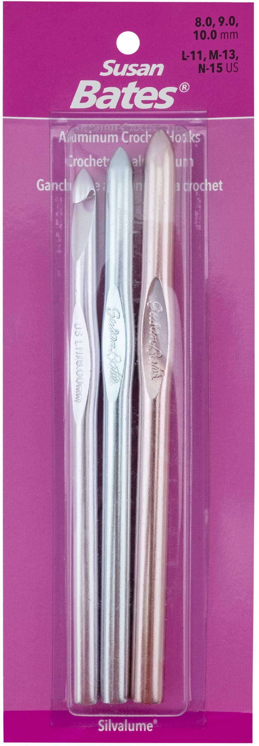 Silvalume Aluminum Crochet Hook Set-Sizes L11 To N15