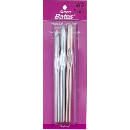 UPC: 0077216000049 | Silvalume Aluminum Crochet Hook Set-Sizes L11 To N15