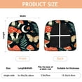 thumbnail image 3 of Mushrooms Butterflies Moon Pattern Seat Covers for Dining Room Chairs Set Of 4,Stretch Printed Washable Chair Seat Cover with Elastic Ties and Button,Removable Waterproof Couch Cushion Covers, 3 of 6