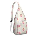 thumbnail image 1 of Donut Time Sling Backpack – Sweet Treats Pattern Shoulder Bag, Compact Anti-Theft Pack for Commuters, 1 of 4
