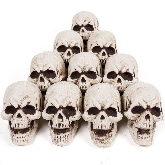 EGNMCR Halloween Decorations, Halloween Ornaments, Halloween Gifts Halloween Skull Skull Decoration Pendant Small Skull Props Halloween Decoration A skull