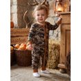 thumbnail image 4 of Cenuakty Infant Baby Boy Fall Romper Long Sleeve Camouflage Leaf Print Jumpsuits, 4 of 9
