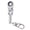 M silver, variant on Lightweight Real Working Keychain Metal Keychain 10mm Ratcheting Wrench Key Chain with 180° Rotating Head