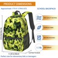 thumbnail image 2 of 17 Inch Lightweight Backpack,PVC Waterproof Oxford Fabric, Ergonomically Designed, with Large Capacity, Camouflage Print, 2 of 5