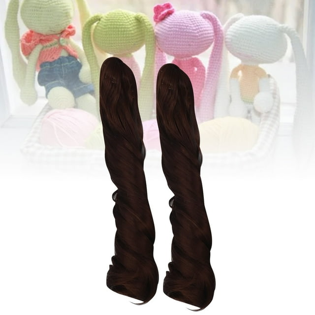 2 Piezas De Peluca Con Clip De Garra Para Muñeca Hermosa Rizada, 25 Cm De Longitud, Rizado Romano, Clip De Seda Suave En Cola De Caballo, Extensión De Cabello De Muñeca, Para