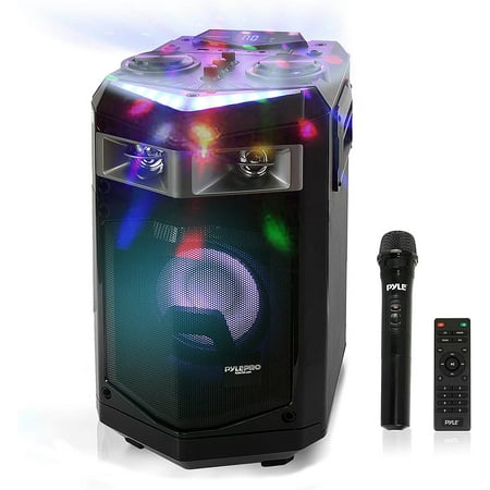 UPC: 0842893111896 | Pyle PWMKRDJ84BT Bluetooth Portable Stereo Karaoke Speaker and Microphone System