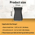 thumbnail image 4 of CHWM Black Square Chair Leg Protectors,Silicone Chair Leg Covers,Furniture Cups/Caps,with Felt Pads,XL(1.57-1.81") 16 Pack., 4 of 8