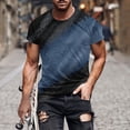 thumbnail image 1 of Aqestyerly T-Shirt Décontracté pour Homme à Manches Courtes, Col Rond, Haut Imprimé, Mode Été, Chemise pour Usage Quotidien HWRETIE, 1 of 4