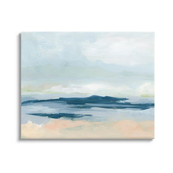 Stupell Industries Abstract Cloudy Ocean Landscape Painting Gallery Wrapped Canvas Print Wall Art, Design by June Erica Vess