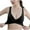 Black, variant on S LUKKC LUKKC Front Closure Bras for Women Plus Size Front Button Bras Full Coverage No Underwire Wireless Push Up Bra Comfort Sleeping Bra Everyday Bras